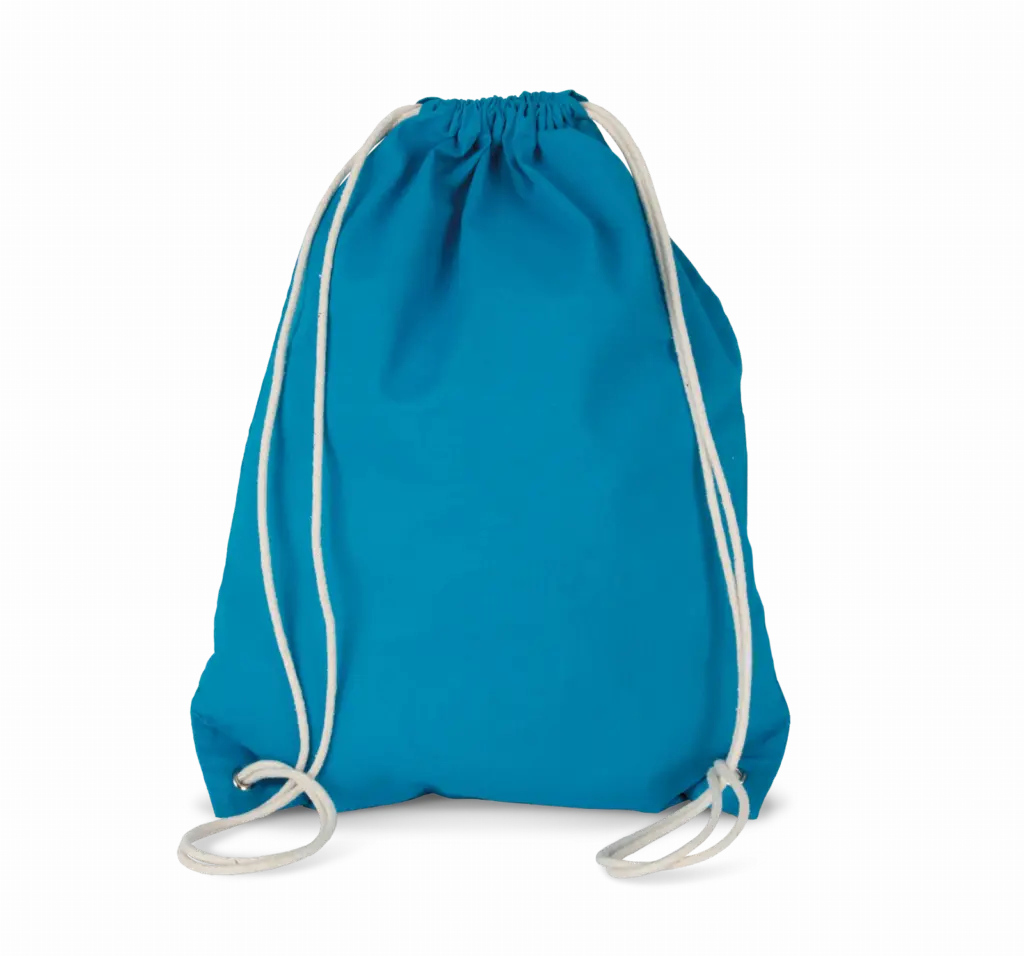 PS_KI0125_TROPICALBLUE - Hidalgo Katoenen rugzak met koordjes, tropical blue — productfoto 9