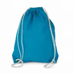PS_KI0125_TROPICALBLUE - Hidalgo Katoenen rugzak met koordjes, tropical blue — productfoto 9