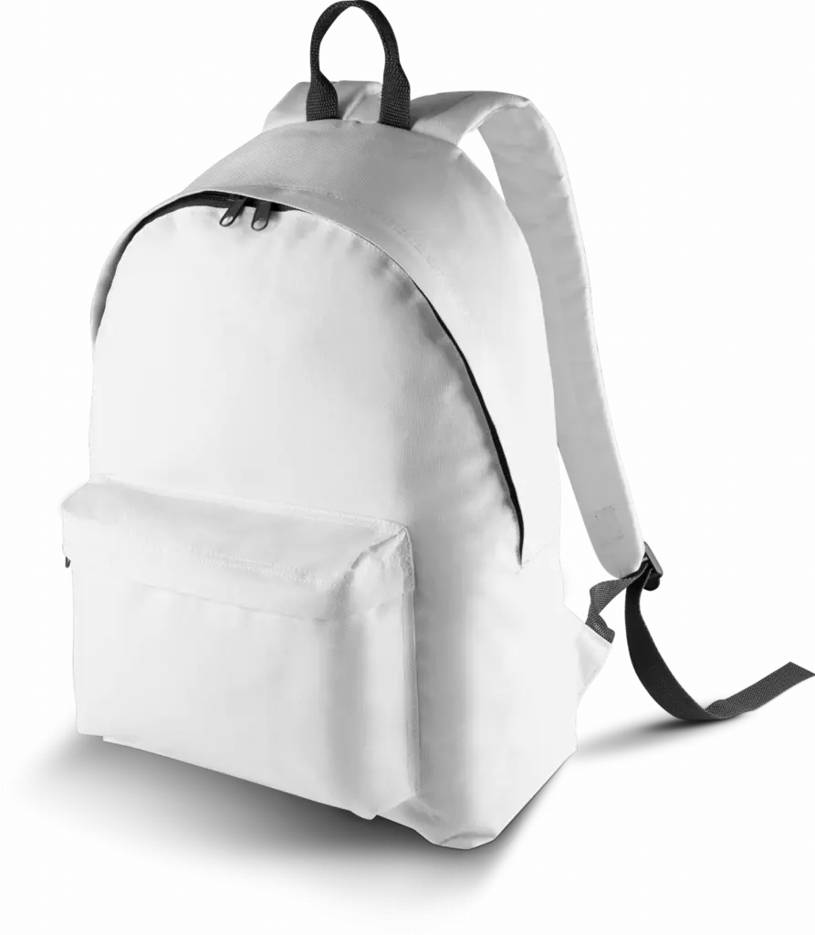 PS_KI0131-FS_WHITE-DARKGREY - Hidalgo Klassieke Rugzak - Junior Versie, white / dark grey — productfoto 15