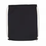 Rugzak van biokatoen met koordjes, black — productfoto 2