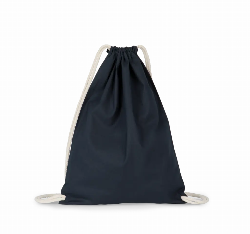 PS_KI0139_NAVYBLUE - Hidalgo Rugzak van biokatoen met koordjes, navy blue — productfoto 5