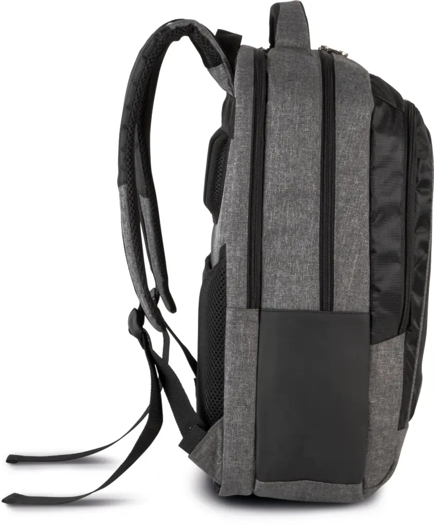 PS_KI0142-S_DARKGREYHEATHER-BLACK - Hidalgo Businessrugzak met laptopvak, dark grey heather / black — productfoto 6