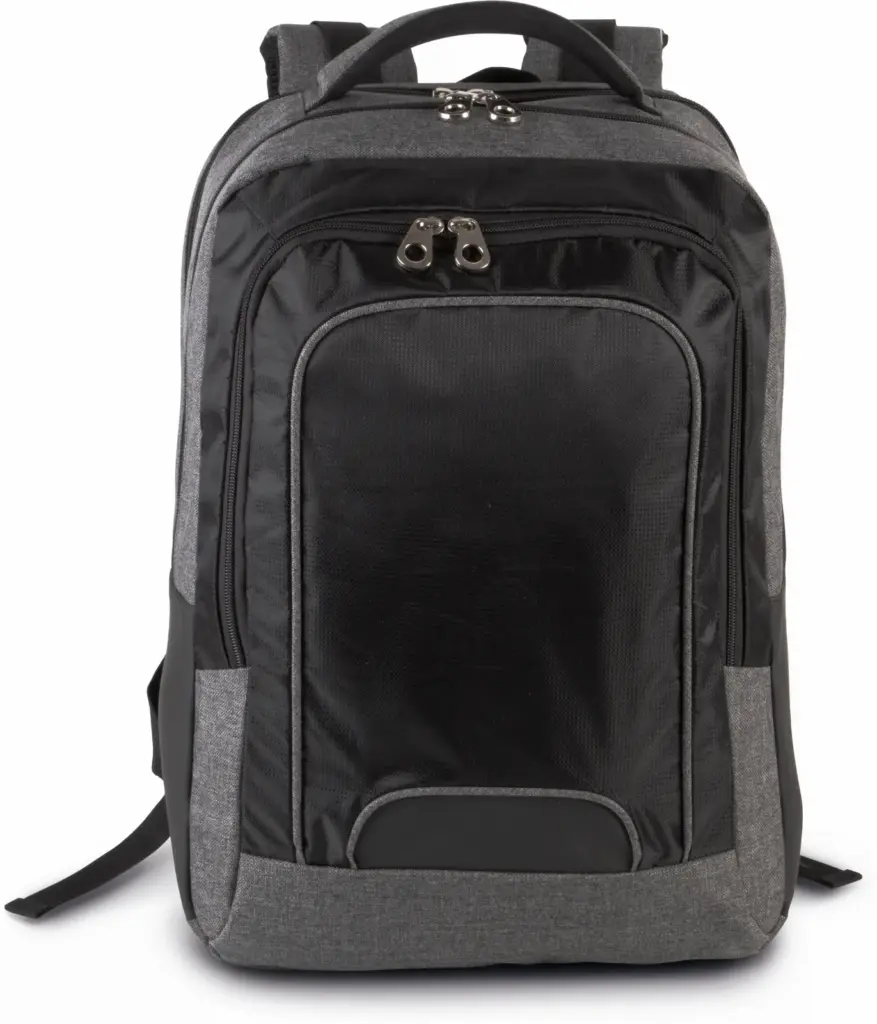 Businessrugzak met laptopvak, dark grey heather / black — productfoto 7