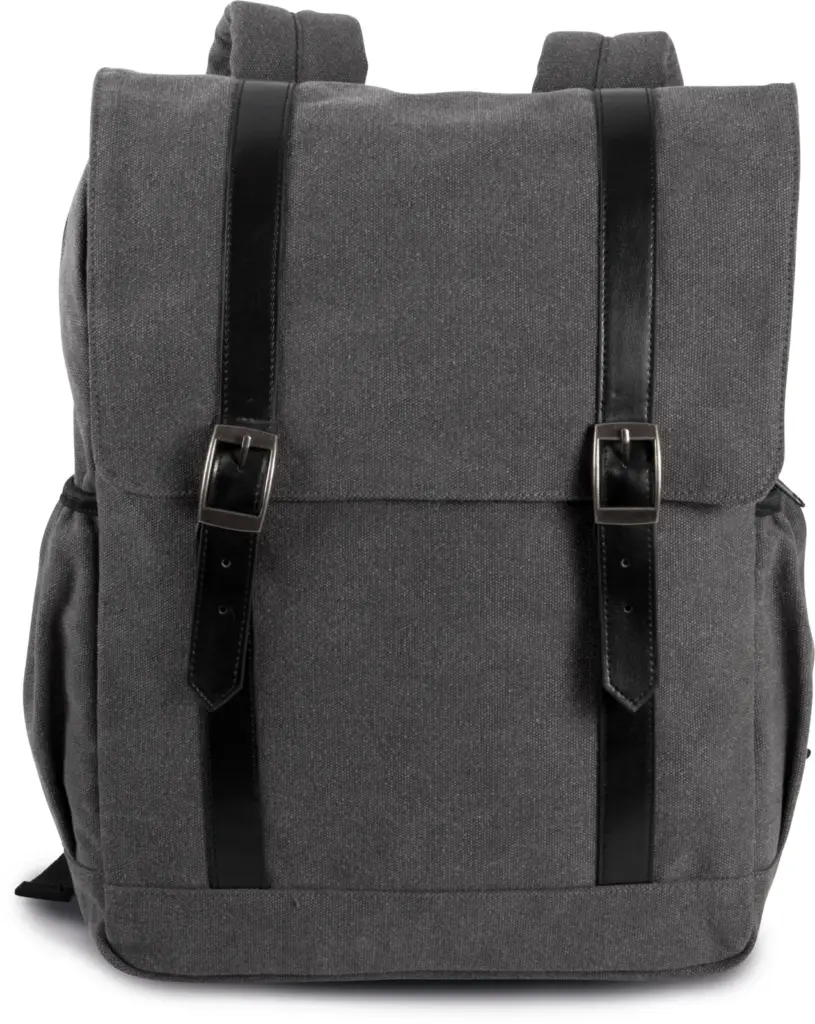 Printed Canvas Backpack KI0143 13-inch Laptop Flap One-size — product photo 6