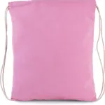 Rugzakje van biokatoen met koordjes, dark pink — productfoto 4