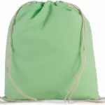 PS_KI0147_PISTACHIOGREEN - Hidalgo Rugzakje van biokatoen met koordjes, pistachio green — productfoto 9