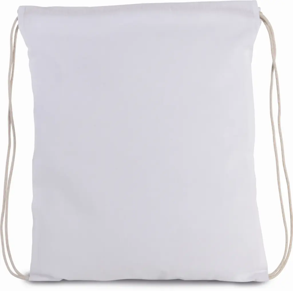 PS_KI0147_WHITE - Hidalgo Rugzakje van biokatoen met koordjes, white — productfoto 11