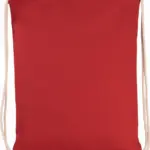 Rugzak met dikke koordjes, cherry red — productfoto 5