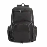 Gerecycleerde en sportrugzak met vak voor spulletjes, black — productfoto 6