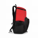 PS_KI0176-S_RED-BLACK - Hidalgo Gerecycleerde en sportrugzak met vak voor spulletjes, red / black — productfoto 8