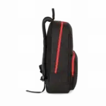 Rugzak met contrasterende ritssluiting, black / red — productfoto 7