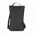 Trendy, platte en gerecycleerde rugzak, black — productfoto 10