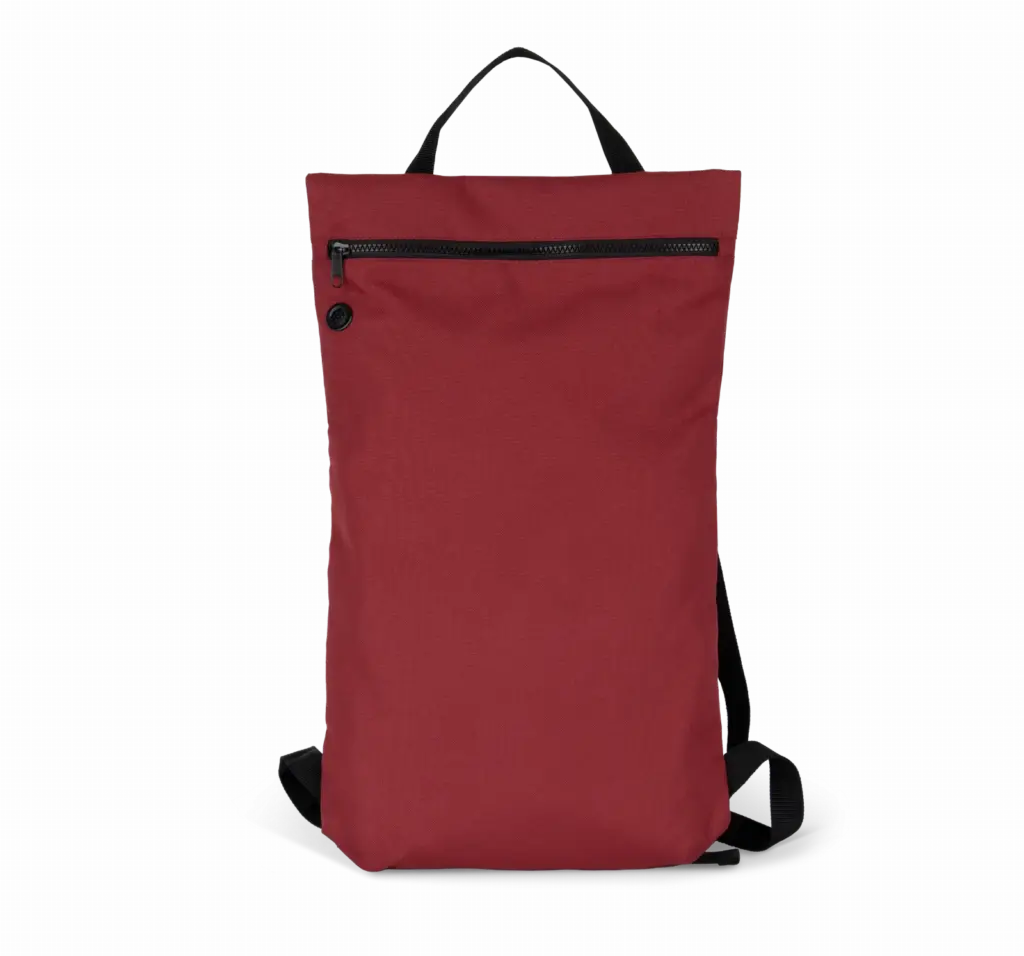 PS_KI0183_REDSAFRAN - Hidalgo Trendy, platte en gerecycleerde rugzak, red safran — productfoto 7