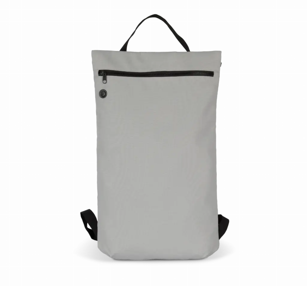 PS_KI0183_SNOWGREY - Hidalgo Trendy, platte en gerecycleerde rugzak, snow grey — productfoto 9