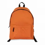 Gerecycleerde casual rugzak met zak op de voorkant, orange zest — productfoto 4