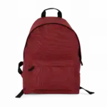 Gerecycleerde casual rugzak met zak op de voorkant, red safran — productfoto 5