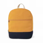 Essentiële rugzak in katoen, cumin yellow / navy — productfoto 4