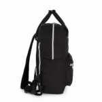 Trendy rugzak met hengsels, black — productfoto 3