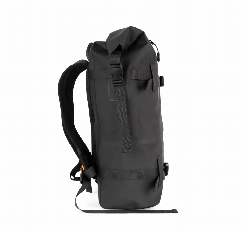PS_KI0187-S_BLACK - Hidalgo Waterdichte rugzak met drukriemen, black — productfoto 5