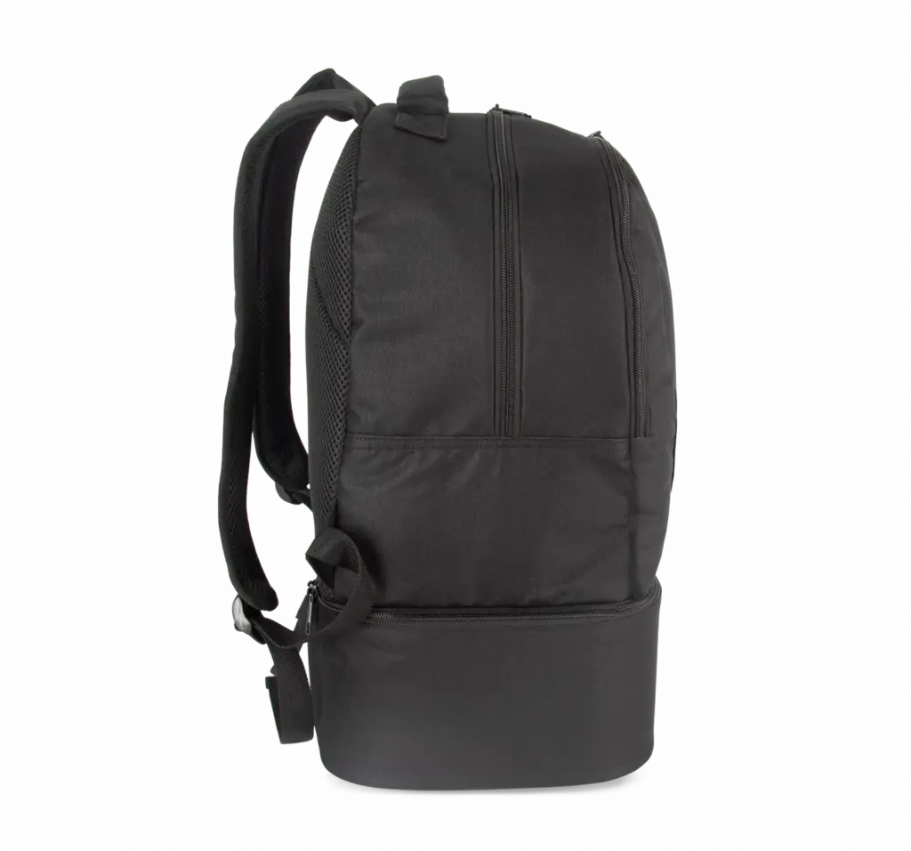 PS_KI0192-S_BLACK - Hidalgo Rugzak voor teamsport met stevige bodem, black — productfoto 2