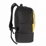Rugzak voor teamsport met stevige bodem, black / yellow — productfoto 5