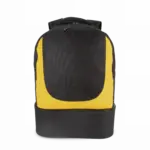 Rugzak voor teamsport met stevige bodem, black / yellow — productfoto 6