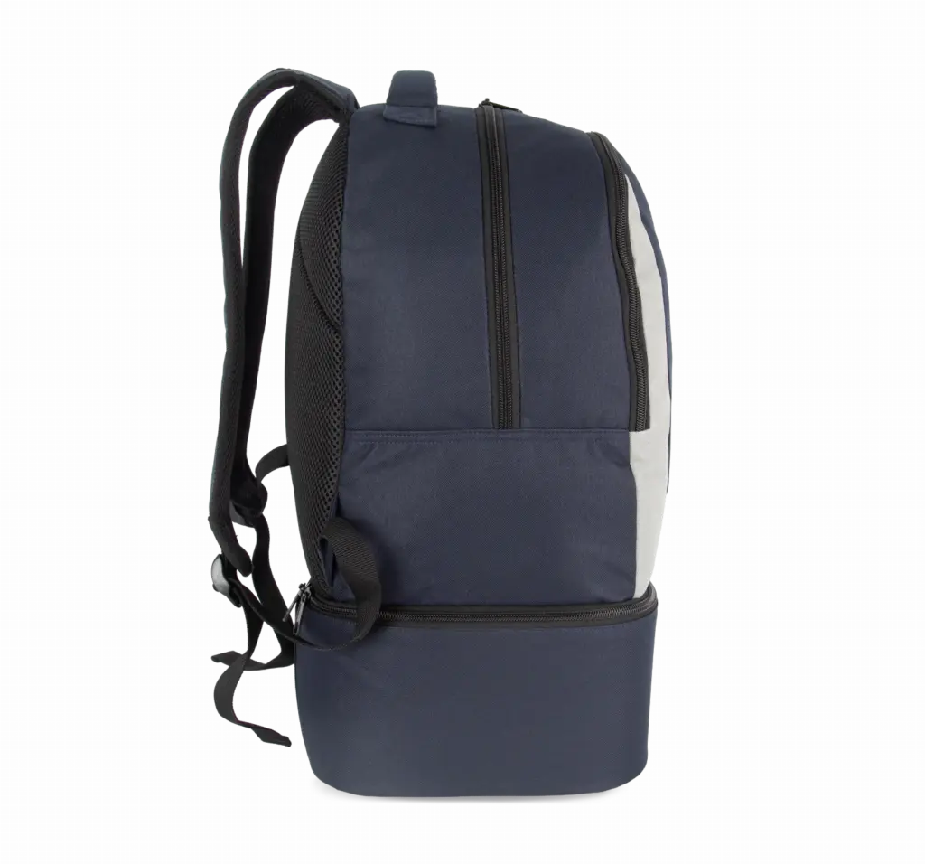 PS_KI0192-S_NAVY-LIGHTGREY - Hidalgo Rugzak voor teamsport met stevige bodem, navy / light grey — productfoto 7