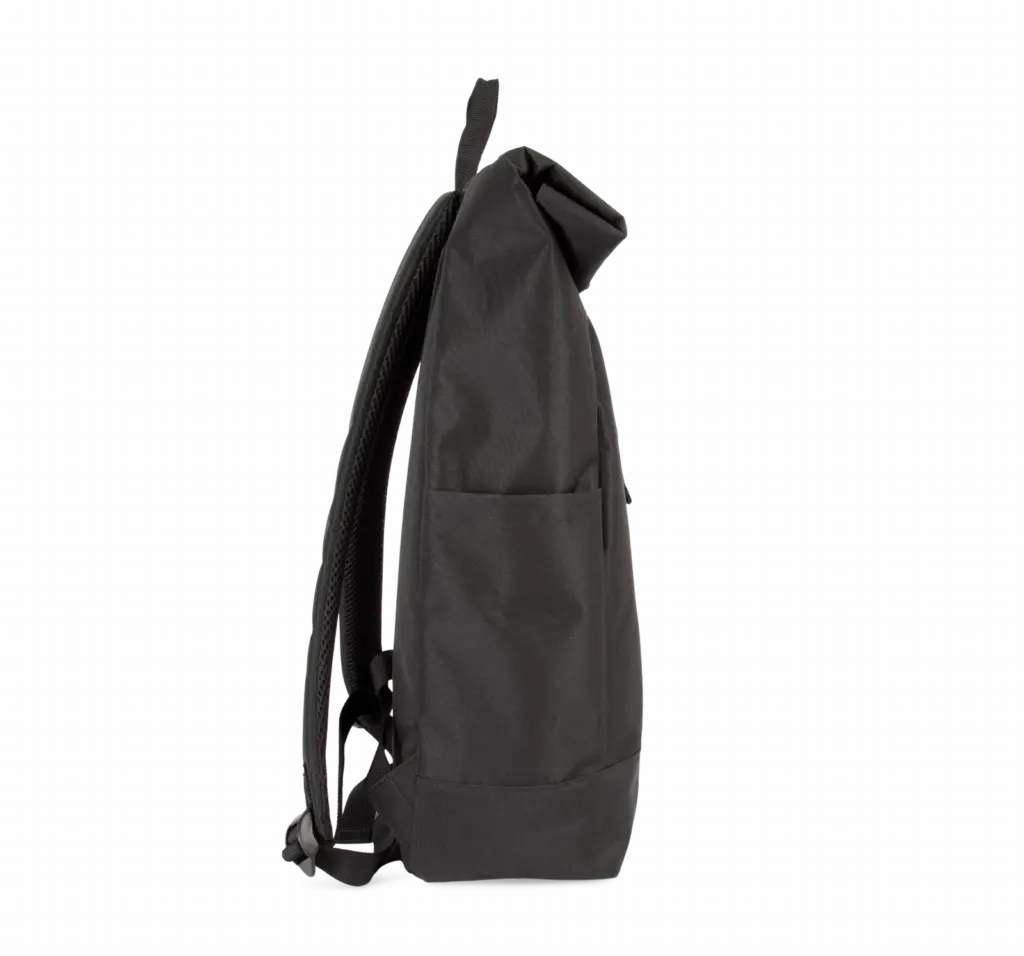 Casual rugzak Roll-Top, black
