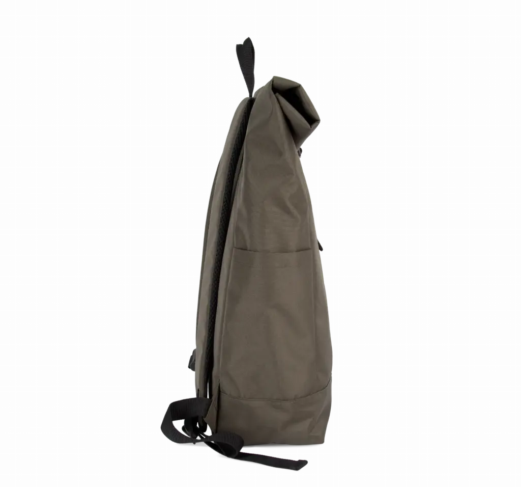 PS_KI0195-S_DARKKHAKI - Hidalgo Casual rugzak Roll-Top, dark khaki — productfoto 2