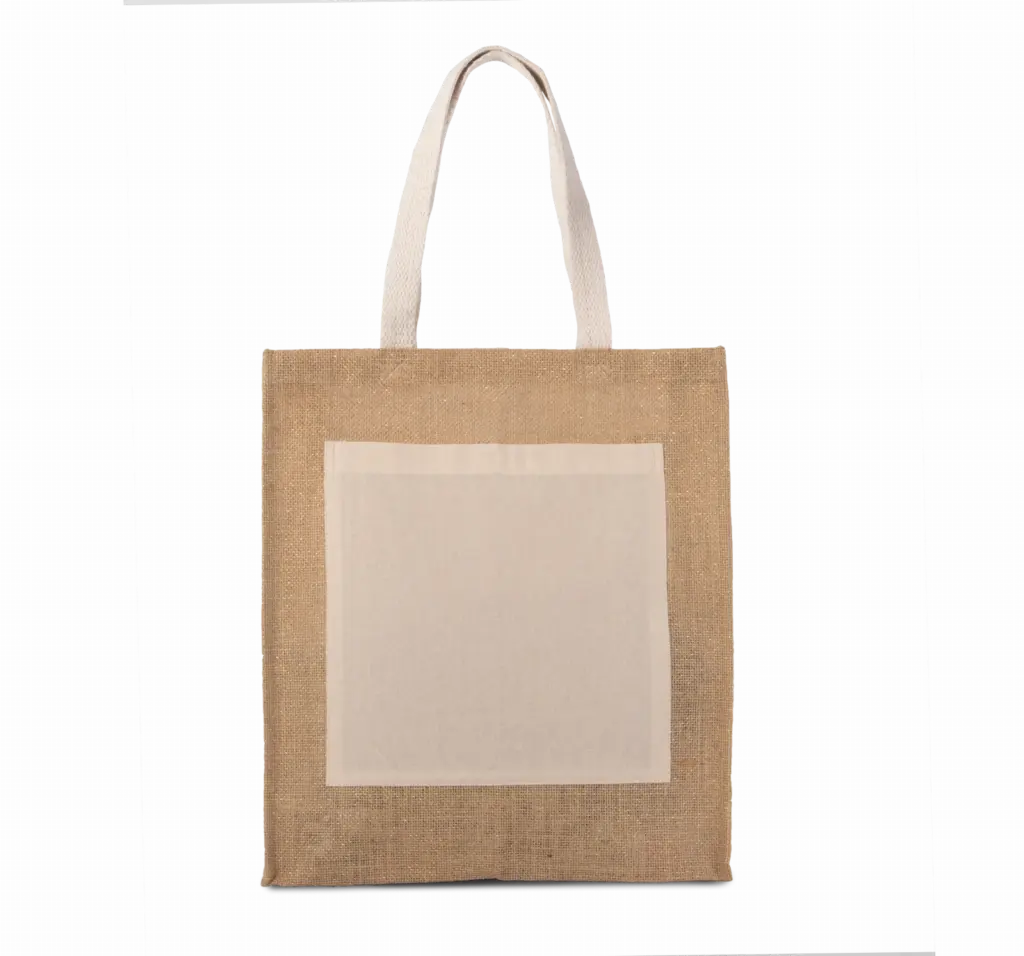 Jute Shopper KI0221 Printed Eco Cotton Front Pocket One Size — product photo 6