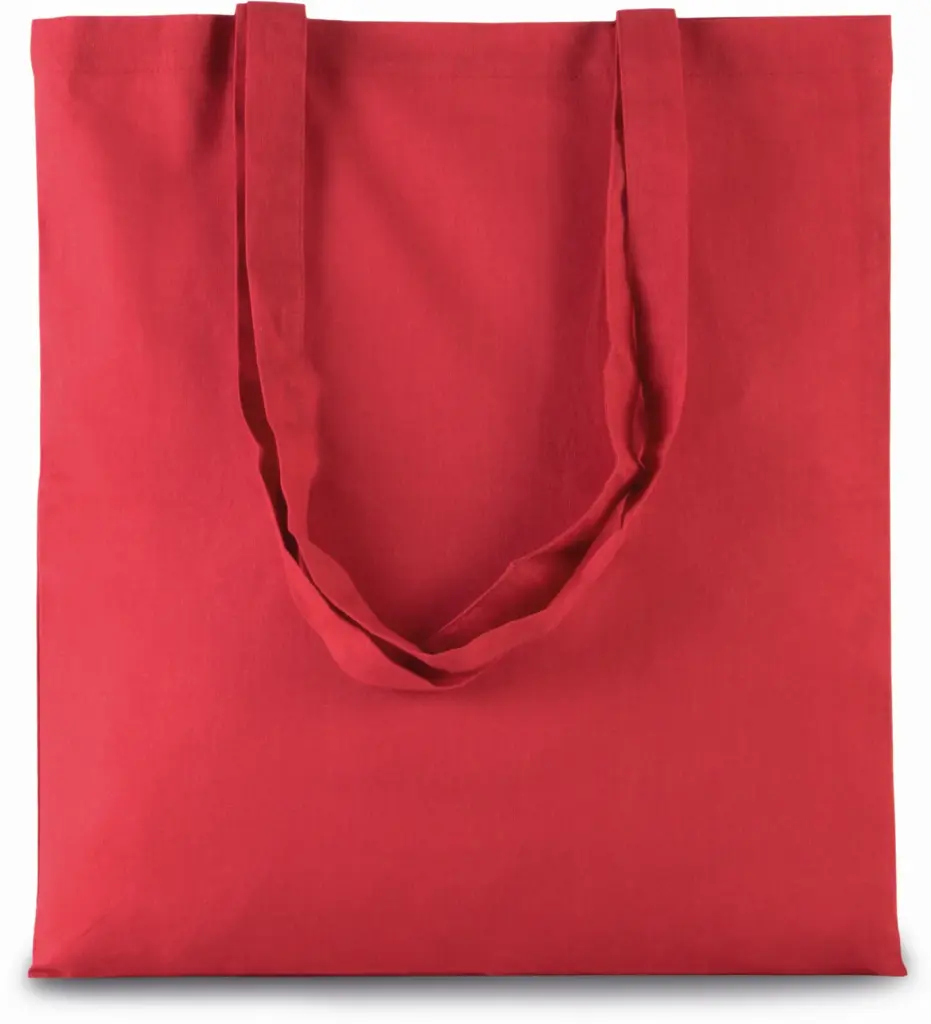 Shopper met lange hengsels, arandano red — productfoto 4