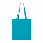 Shopper met lange hengsels, bright turquoise — productfoto 6
