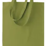 Shopper met lange hengsels, burnt lime — productfoto 7
