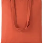 Shopper met lange hengsels, burnt orange — productfoto 8