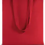 Shopper met lange hengsels, cherry red — productfoto 9
