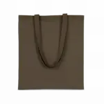 Shopper met lange hengsels, dark khaki — productfoto 15
