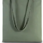 Shopper met lange hengsels, dusty light green — productfoto 18