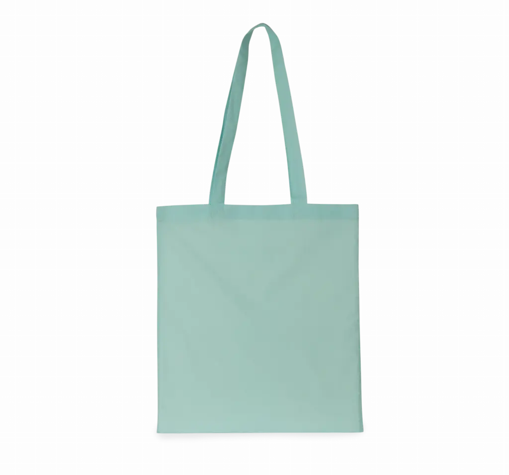 Shopper met lange hengsels, ice mint — productfoto 20