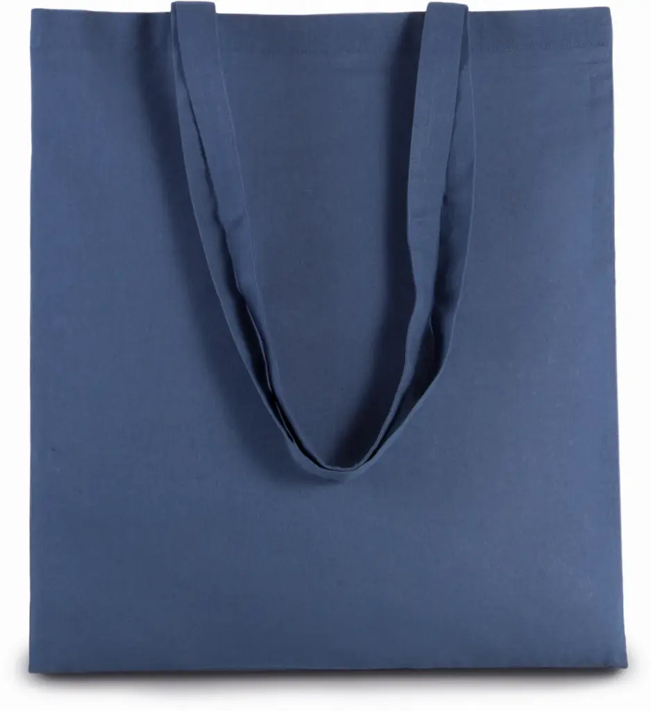 Shopper met lange hengsels, iris blue — productfoto 21