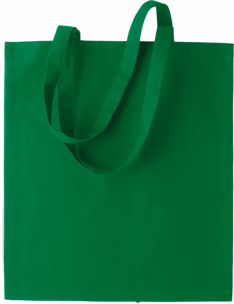 Shopper met lange hengsels, kelly green — productfoto 22