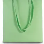 Shopper met lange hengsels, pistachio green — productfoto 30