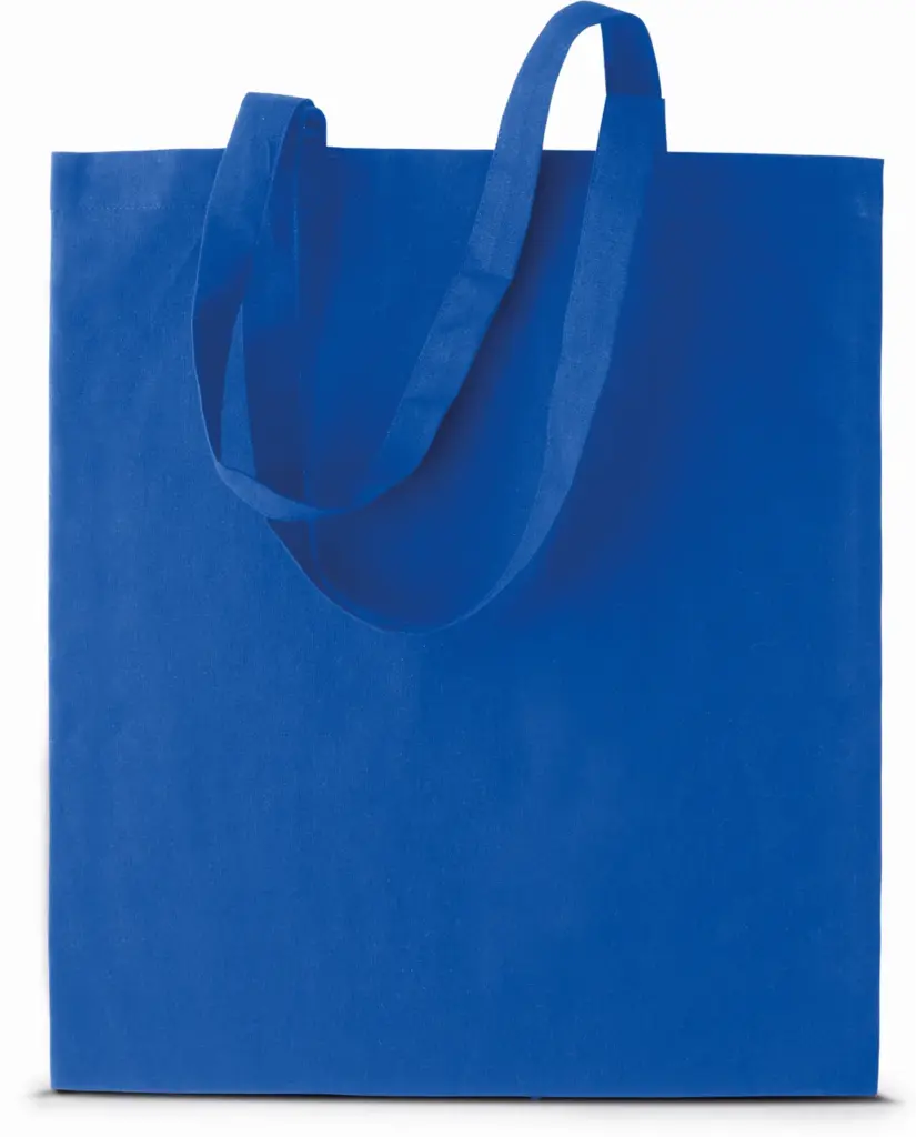 Shopper met lange hengsels, royal blue — productfoto 34