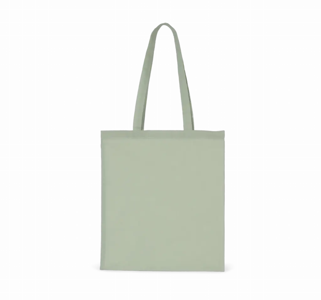 Shopper met lange hengsels, sage — productfoto 35