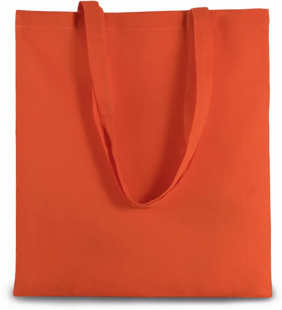 Shopper met lange hengsels, spicy orange — productfoto 36