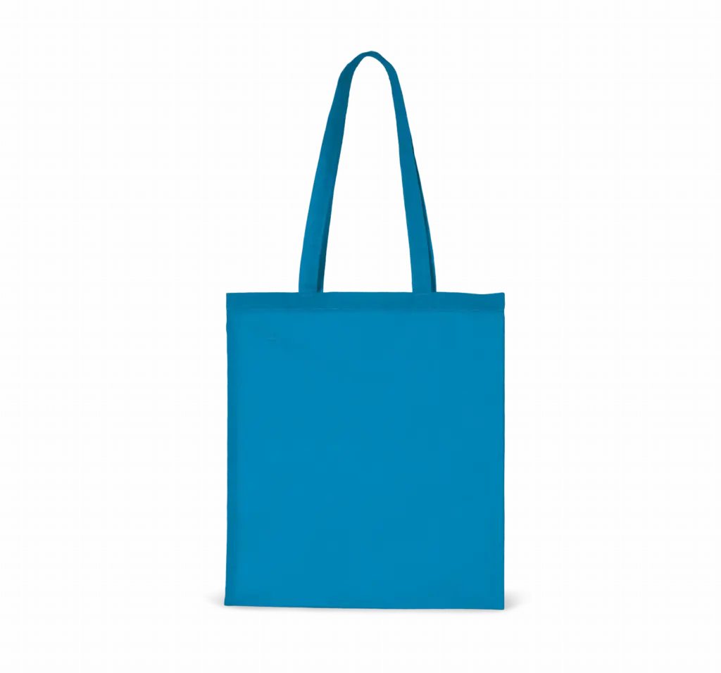 Shopper met lange hengsels, tropical blue — productfoto 37