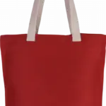 Shopper van jute/katoen, crimson red — productfoto 13