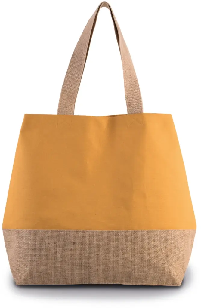 PS_KI0235_CUMINYELLOW-NATURAL - Katoenendraagtassen Shopper van jute- & katoencanvas, cumin yellow / natural — productfoto 15