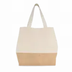 PS_KI0235_NATURAL - Katoenendraagtassen Shopper van jute- & katoencanvas, natural — productfoto 18