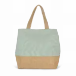 PS_KI0235_SAGE-NATURAL - Katoenendraagtassen Shopper van jute- & katoencanvas, sage / natural — productfoto 19