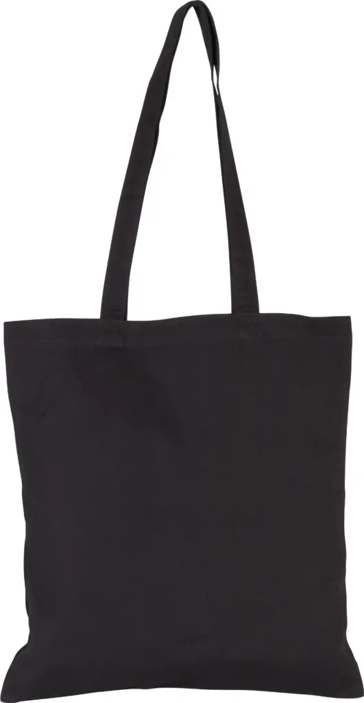 PS_KI0250_BLACK - Katoenendraagtassen Shopper van canvaskatoen, black — productfoto 4